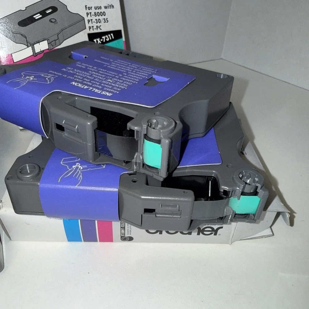 Brother P-Touch TX Tape Cassette TX 7511 Black On‎ Green
